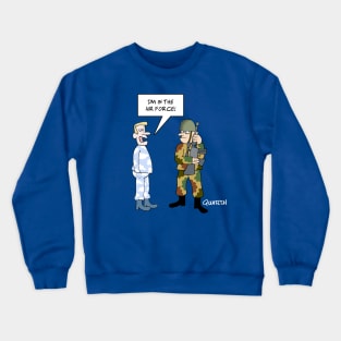 Clouds as camouflage on Airforce uniform Crewneck Sweatshirt